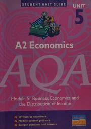 A2 Economics Unit 5module 5 Business Economics And The Distribution Of Income Powell