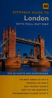 Aa Citypack Guide To London Nicholson Louise 1954 Author Dobson