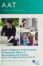 Aat Professional Ethics In Accounting And Finance Bpp Learning Media