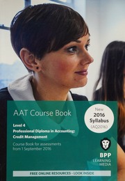 Aat Credit Management Coursebook Bpp Learning Media