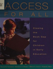 Access For All Closing The Book Gap For Children In Early Education Neuman
