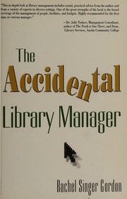 The Accidental Library Manager Gordon Rachel Singer