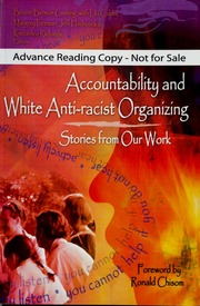 Accountability And White Antiracist Organizing Stories From Our Work Cushing