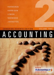 Accounting Canadian 7th Ed Horngren Charles T 1926 Horngren