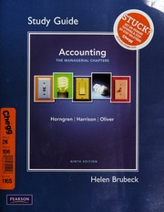 Accounting Ch 1424 None Horngren Charles T None