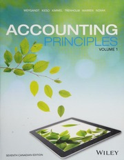 Accounting Principles Weygandt Jerry J Author Kieso Donald E