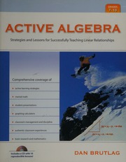 Active Algebra Strategies And Lessons For Successfully Teaching Linear Relationships Grades 710 Brutlag