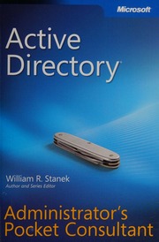 Active Directory Administrators Pocket Consultant Stanek William R