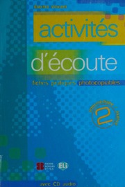 Activites Decoute Volume 2 Cd Electre Vincent