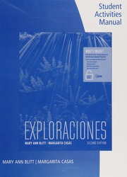 Activities Manual For Exploraciones Blitt Mary Ann