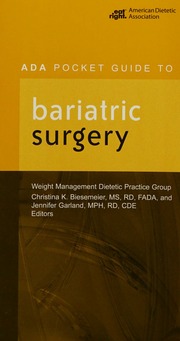 Ada Pocket Guide To Bariatric Surgery Biesemeier Christina Garland