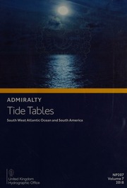 Admiralty Tide Tables Unknown