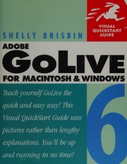 Adobe Golive 6 For Macintosh And Windows Brisbin Shelly