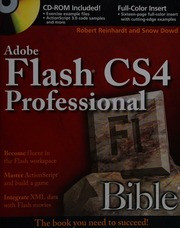 Adobe Flash Cs4 Professional Bible Reinhardt Robert 1973 Dowd