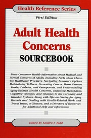 Adult Health Concerns Sourcebook None 1st Ed None None Judd