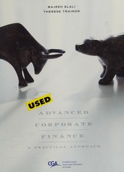 Advanced Corporate Finance A Practical Approach Elali Wajeeh