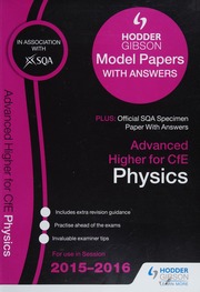 Advanced Higher Physics 201516 Scottish Qualifications Authority