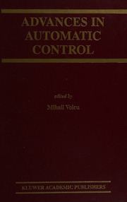 Advances In Automatic Control Voicu Mihail