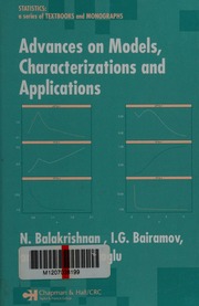 Advances On Models Characterizations And Applications Balakrishnan