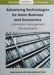 Advancing Technologies For Asian Business And Economics Information Management Developments Ura