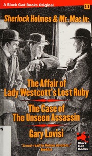 The Affair Of Lady Westcotts Lost Ruby The Case Of The Unseen Assassin Black Gat Books Gary Lovisi