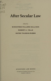 After Secular Law Sullivan Winnifred Fallers 1950 Editor Yelle
