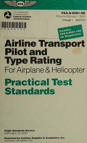 Airline Transport Pilot And Type Rating For Airplane Helicopter Practical Test Standards United States Flight Standards Service