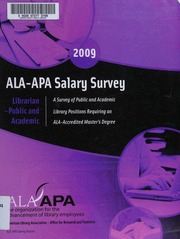 Alaapa Salary Survey Librarianpublic And Academic 2009 Grady