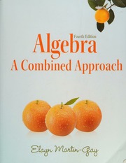 Algebra A Combined Approach 4th Ed Martingay K Elayn 1955