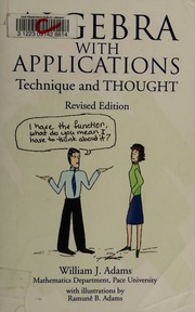 Algebra With Applications Technique And Thought Rev Ed Adams