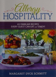 Allergy Hospitality 65 Familiar Recipes Every Guest Can Eat And Enjoy Schmitt