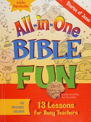 Allinone Bible Fun Stories Of Jesus Preschool Flegal Daphna