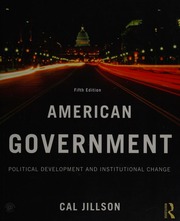 American Government Political Change And Institutional Development 5th Ed Jillson