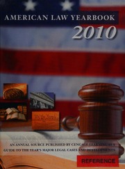 American Law Yearbook 2010 Wilson Jeffrey 1971