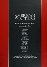 American Writers A Collection Of Literary Biographies Supplement Xiv Cleanth Brooks To Logan Pearsall Smith Parini