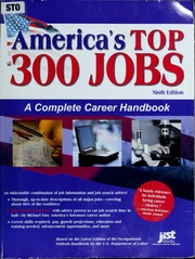 Americas Top 300 Jobs A Complete Career Handbook Jist Works