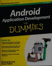 Android Application Development For Dummies Burton Michael Software Engineer