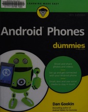Android Phones For Dummies 4th Edition Gookin Dan Author