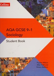 Aqa Gcse Sociology Student Book Addison Simon Author Kidd Allan