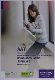 Aat Aq2016 Foundation Certificate In Accounting Synoptic Assessment Exam Kit Association Of Accounting Technicians