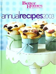 Annual Recipes 2003 Better Homes And Gardens