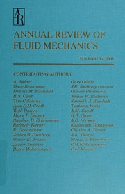 Annual Review Of Fluid Mechanics V36 1 Edition Lumley John L Davis
