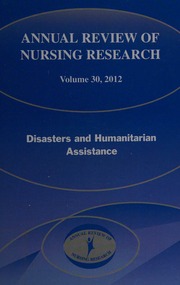 Annual Review Of Nursing Research Vol 30 Disasters And Humanitarian Assistance Couig