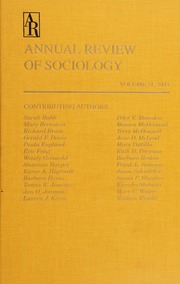 Annual Review Of Sociology Sarah Babb Contributor Mary Bernstein Contributor
