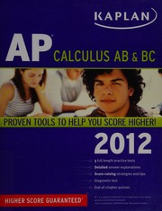 Ap Calculus Ab Bc 2012 Ruby Tamara Lefcourt Kaplan Publishing