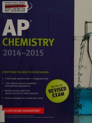 Ap Chemistry 20142015 Wilson David Kaplan Publishing