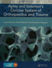 Apley And Solomons Concise System Of Orthopaedics And Trauma Solomon