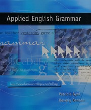 Applied English Grammar Byrd Patricia Benson Beverly
