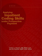 Applying Inpatient Coding Skills Under Prospective Payment Rev Ed Rogers