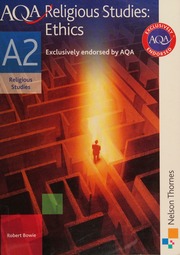 Aqa A2 Religious Studies Ethics Bowie Bob
